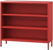 Regały - JAN NOWAK Niski regał LUCA, 1000 x 900 x 350 mm, Modern : czerwony - miniaturka - grafika 1