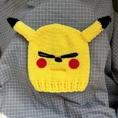 Czapki dla dzieci - SZTXJ Śmieszny kaptur Pikachu, szalony klaun śmieszna czapka dla dzieci i dorosłych ręcznie robione na drutach, ręcznie robione na drutach śmieszne... - miniaturka - grafika 1