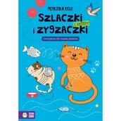 Książki edukacyjne - Szlaczki i zygzaczki z kotem. Ćwiczenia do nauki pisania. Przedszkolak rysuje - miniaturka - grafika 1