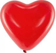 Balony i akcesoria - Baloniki czerwone serca bardzo duże - 40 cm - 100 szt. - miniaturka - grafika 1