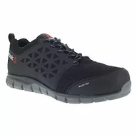 Buty sportowe męskie - Reebok Work ib1031 S1P 45 Excel łatwiej bardziej atletyczny buty ochronne z blatem z aluminium, 45, czarne/szare IB1031 S1P 45 - miniaturka - grafika 1