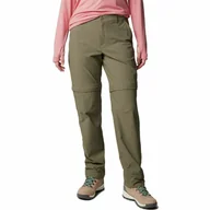 Spodnie sportowe damskie - Damskie spodnie z odpinanymi nogawkami Columbia Leslie Falls Convertible Pant stone green - 10 - miniaturka - grafika 1