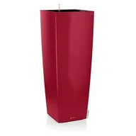 Donice - Donica LECHUZA Cubico Alto, czerwona scarlet, 105x39,5x30 cm - miniaturka - grafika 1