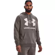 Bluzy męskie - Męska bluza dresowa nierozpinana z kapturem UNDER ARMOUR UA Rival Fleece FZ Hoodie - miniaturka - grafika 1