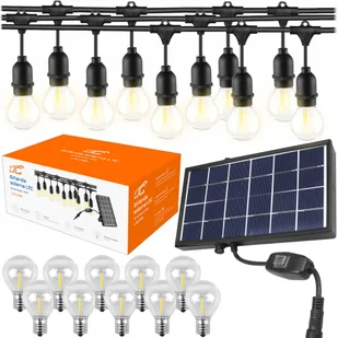 Girlanda Świetlna Solarna 10X Led 7,6M Wodoodporna - Girlandy - miniaturka - grafika 1
