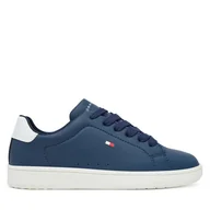 Buty dla chłopców - Sneakersy Tommy Hilfiger Low Cut Lace-Up T3X9-34073-1355X S Granatowy - miniaturka - grafika 1
