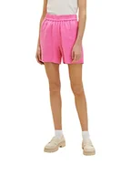 Spodenki damskie - TOM TAILOR Damskie szorty basic z lnu, 31647 - Nouveau Pink, 46 - miniaturka - grafika 1