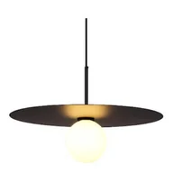 Lampy sufitowe - Lampa zwis Sombre CGSOMBRE-BLACK55 COPEL kula do salonu złota - miniaturka - grafika 1