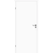 Drzwi wewnętrzne - Skrzydło drzwiowe 70L pełne biały lakierowane 2 zawiasy lewe - miniaturka - grafika 1