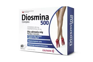 Colfarm Diosmina 500 complex 60 tabletek 3067361 - Serce i układ krążenia - miniaturka - grafika 1