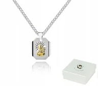 Biżuteria dla dzieci - CHRZEST ŚW. Srebrny łańcuszek 50 cm MEDALIK LM35X - miniaturka - grafika 1