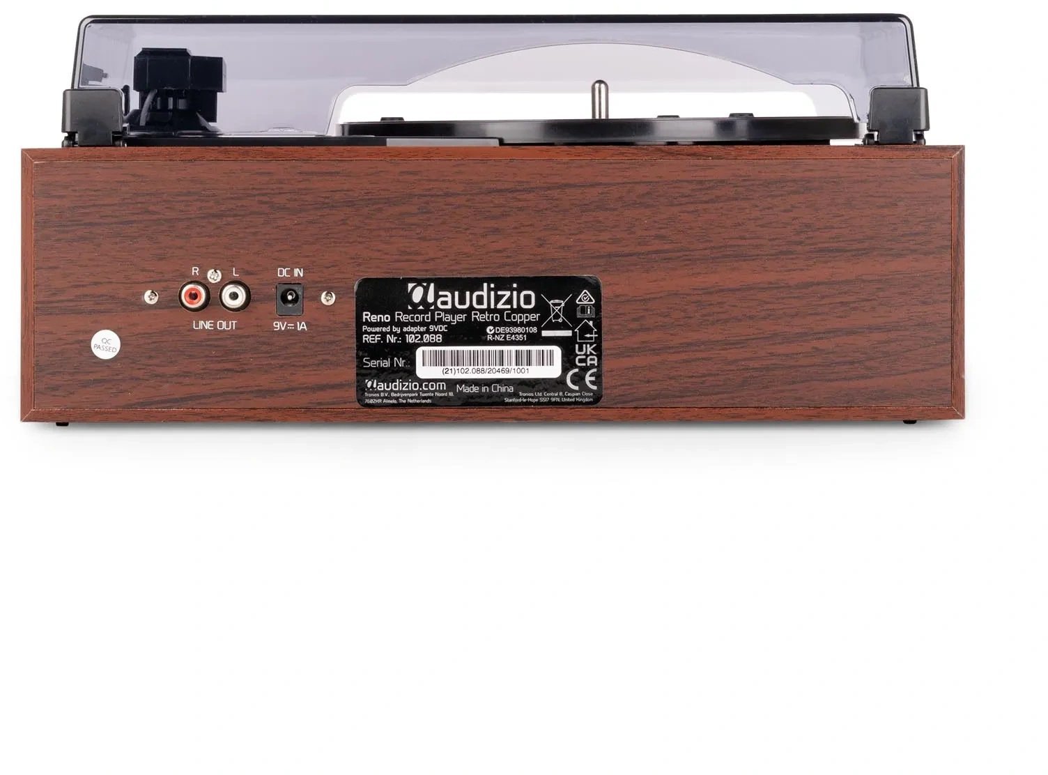 Audizio Gramofon Reno Retro Miedź one size