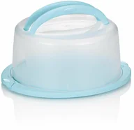 Pozostałe akcesoria kuchenne - Kela Pojemnik na ciasto z pokrywą (biało-błękitny) - miniaturka - grafika 1