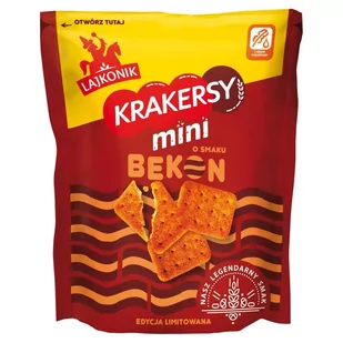 Lajkonik Krakersy mini o smaku bekon 100 g - Paluszki - miniaturka - grafika 1