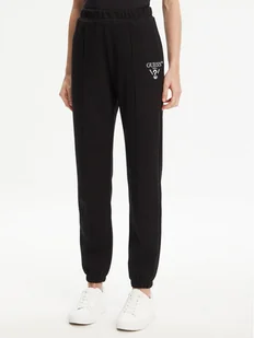 Guess Spodnie dresowe V5RB13 KC3D2 Czarny Regular Fit - Spodnie sportowe damskie - miniaturka - grafika 1