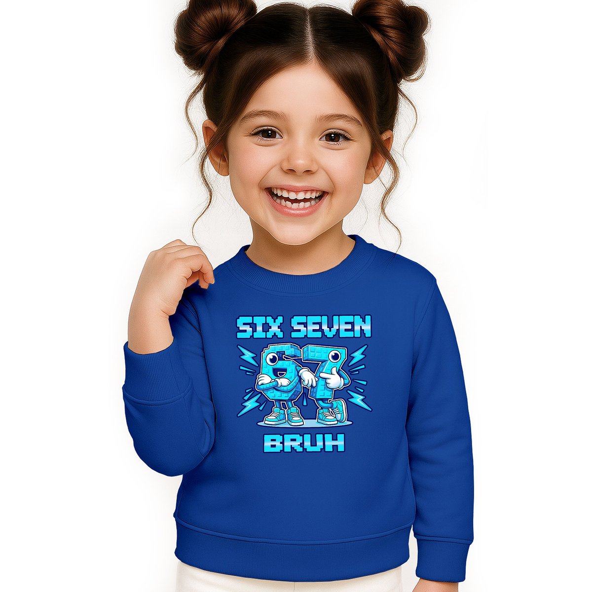 BLUZA DZIECIĘCA 67 SIX SEVEN VIRAL BRUH 110-116 DLA CHŁOPCA DZIEWCZYNKI