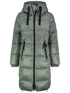 Kurtki damskie - Sublevel Płaszcz pikowany w kolorze zielonym - miniaturka - grafika 1