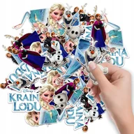 Szkolne artykuły papiernicze - NAKLEJKI ETYKIETY NA ZESZYT NALEPKA Z POSTACIAMI KRAINA LODU WZORY 6 SZT - miniaturka - grafika 1