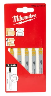 Brzeszczoty do drewna chwyt T czyste cięcie 50/2 mm 1 op. = 5 szt. MILWAUKEE - Brzeszczoty - miniaturka - grafika 1