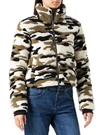 Kurtki damskie - Urban Classics Kurtka damska Camouflage Sherpa Jacket Teddy, wielokolorowy (Wood Camo 00396), M - miniaturka - grafika 1
