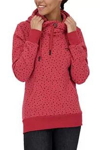 Alife and Kickin damska bluza SarahAK B bluza damska bluza z kapturem sweter XS-XXL, Cranberry Melange, XL, Żurawina melanż - Swetry damskie - miniaturka - grafika 1