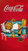 Podkładki pod mysz - PODKŁADKA POD MYSZ Z Nadrukiem 22x18 cm Coca-Cola Garfield Tekst Prezent - miniaturka - grafika 1