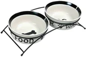 Miski dla psów - Trixie Trixie Miski ceramiczne 0,6L na stojaku [24641] - miniaturka - grafika 1