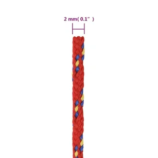 Linka żeglarska, czerwona, 2 mm, 250 m, polipropylen - Żeglarstwo - miniaturka - grafika 7