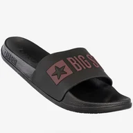 Klapki i japonki damskie - Klapki Damskie BIG STAR Sportowe Buty LOGO Czarne SS274708 Czarny 37 - miniaturka - grafika 1