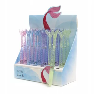 TOYS Długopis żelowy zamykany Ogon Syreny 24 sztuki MIDEX 20067-uniw - Długopisy - miniaturka - grafika 1