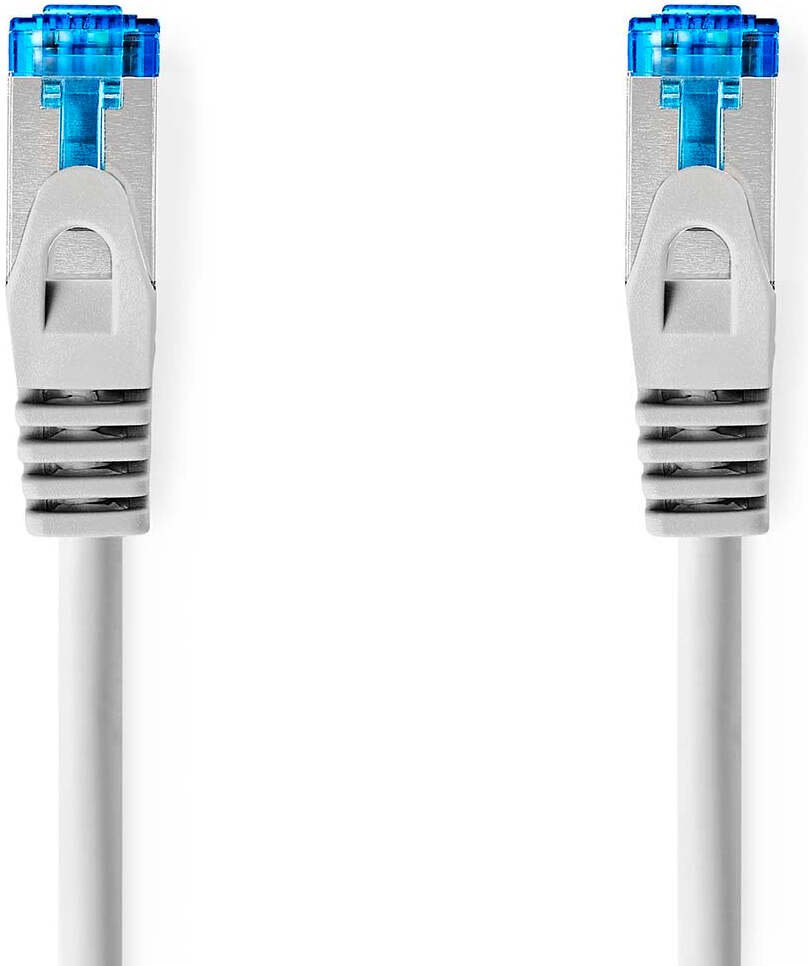 Kabel sieciowy CAT6a S/FTP RJ45 męski RJ45 męski 0,50 m Snagless Round LSZH Grey Envelope