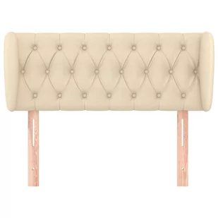 Lumarko Zagłówek uszak, kremowy, 93x23x78/88 cm, tkanina - Inne meble do sypialni - miniaturka - grafika 4