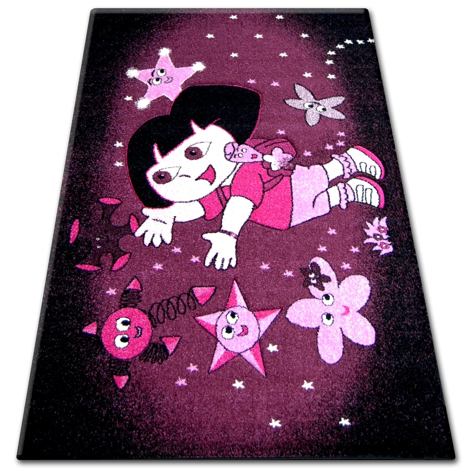 Dywan PILLY 7818 DORA - purpura/czarny fioletowy 160x220 cm