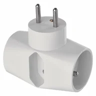 Gniazdka elektryczne - Emos P0023N gniazdko elektryczne Typu F Biały - miniaturka - grafika 1