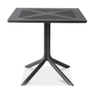 Stoły - Nardi Stół Clip X 80x80 antracyt - miniaturka - grafika 1