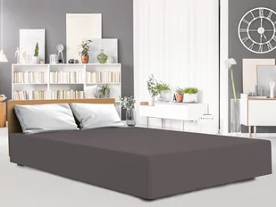 Darymex Prześcieradło jersey elastan z gumką ANTHRACITE/ANTRACYT/160x200x30 PJE160/ANTHRACITE - Prześcieradła - miniaturka - grafika 1
