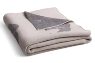 Koce i narzuty dla dzieci - Kocyk dziecięcy 80x100 Rainbow szary słonie bawełniany BabyMatex - miniaturka - grafika 1