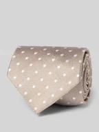 Krawaty i muchy męskie - Krawat jedwabny z fakturowanym wzorem - miniaturka - grafika 1