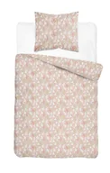 Pościel dla dzieci - Pościel 160x200 beżowa różowa kwiatki z jedną poszewką 70x80 XOXO DREAM - miniaturka - grafika 1
