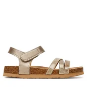 Buty dla dziewczynek - Sandały Nelli Blu CS20181-01A Złoty - miniaturka - grafika 1