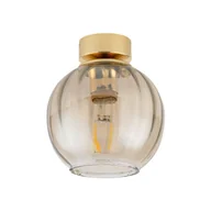 Lampy sufitowe - Devi lampa sufitowa 1-punktowa czarna/amber 4741 - miniaturka - grafika 1