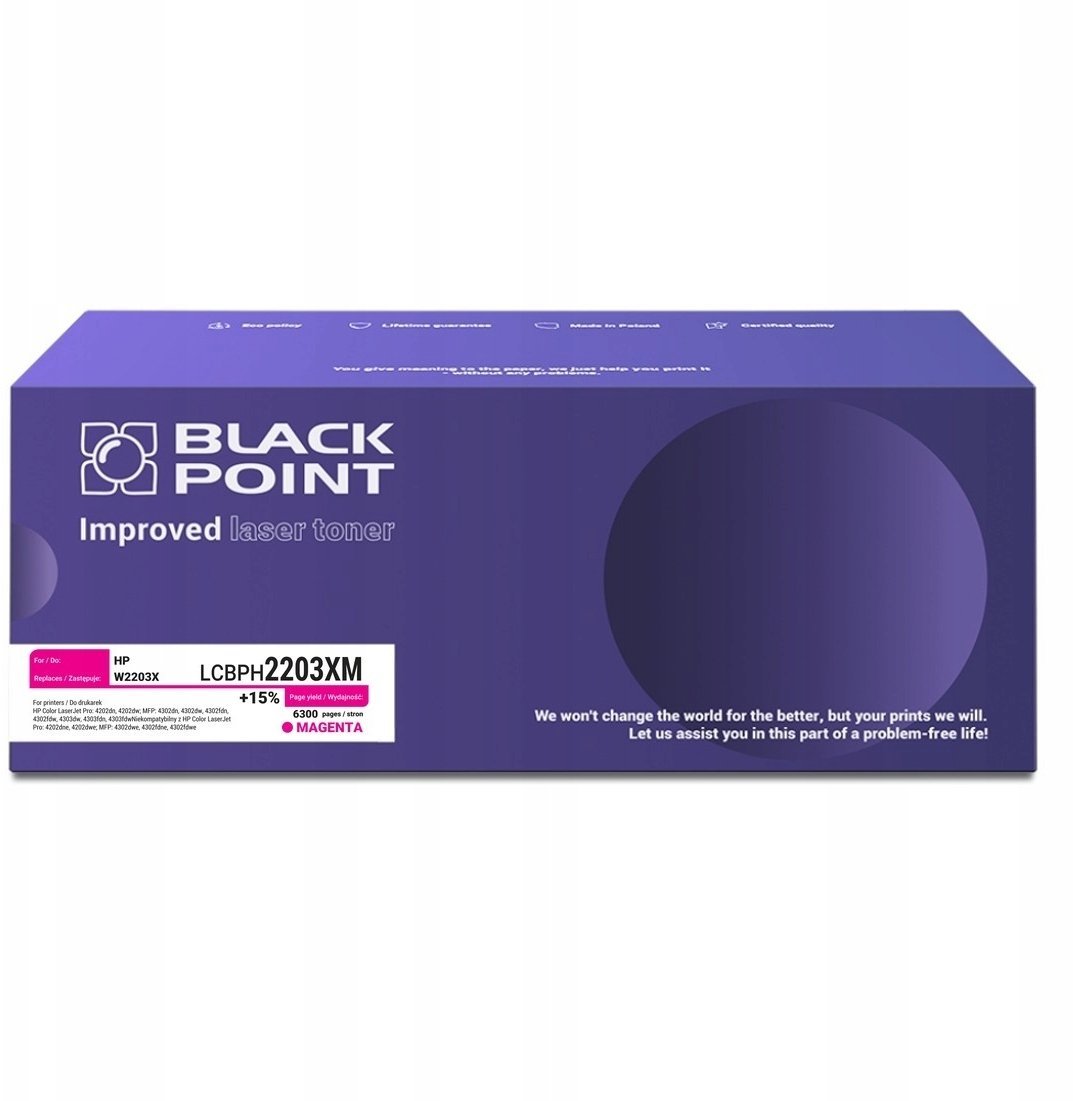Toner Black Point [LCBPH2203XM] Toner Color HP W2203X chip OEM