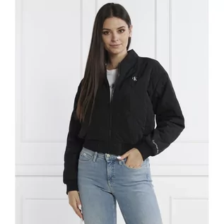 Kurtki damskie - CALVIN KLEIN JEANS Kurtka bomber | Cropped Fit - grafika 1