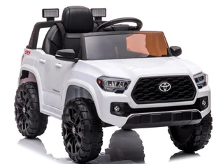Toyota Tacoma biały , miękki fotelik pilot Licencja - Pojazdy elektryczne dla dzieci - miniaturka - grafika 1