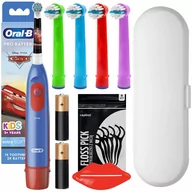 Końcówki do szczoteczek elektrycznych - Szczoteczka Braun Oral-B Advanced Auta, 4 końcówki zamienne, etui - miniaturka - grafika 1
