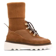 Botki damskie - Botki Badura STARK-06W4-023 Brązowy - miniaturka - grafika 1