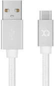 Kable USB - Xqisit Kabel Sznurkowy antysplątaniowy USB-C Typu C 180cm BIAŁY TWORZYWO SZTUCZNE 40661 - miniaturka - grafika 1