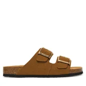 Klapki i japonki damskie - Klapki Tamaris 1-27503-42 Brązowy - miniaturka - grafika 1