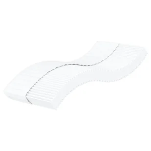 vidaXL Materac piankowy, biały, 80x210 cm, twardość H2/H3 - Materace - miniaturka - grafika 1