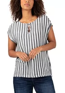 Koszulki i topy damskie - Timezone Damska koszulka w paski Airy Top, szaro-białe paski, XL, szary biały pasek, XL - miniaturka - grafika 1
